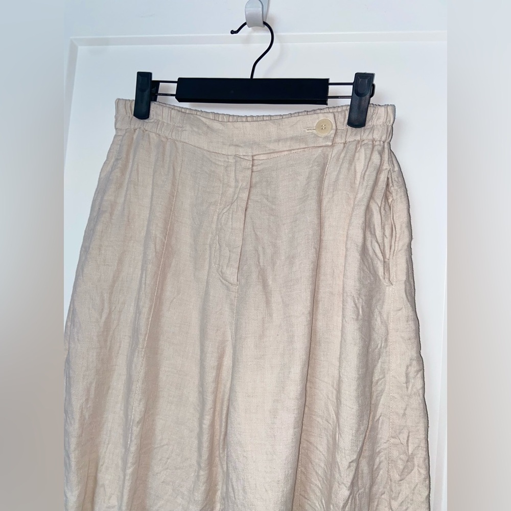 Cordera Cotton Linen Ankle Pants - Picture 2 of 5